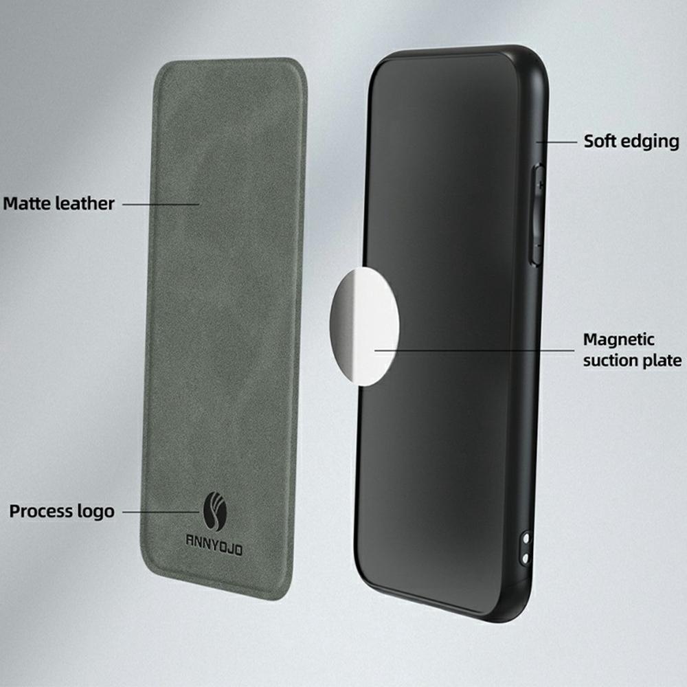 ANNYOJO For Motorola Edge 60 Pro 5G Case PU Leather+PC+TPU Anti Drop Phone Back Cover