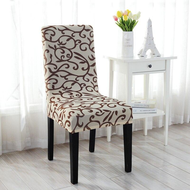 Spandex Pure Color Elastic Chair Cover Stretchable Dining Hall Chair Seat Case Dust Cover for Hotel Restaurant Home Dinner Chair