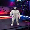 3D Printed Cool Leopard Figurine Funny Muscular Animal Statue with Sunglasses for Home Office Room Desk Shelf Decor