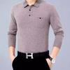 Men's Winter Cashmere Lapel Sweater - Thick, Versatile Knit with Real Pockets for Middle-Aged and Young Men