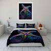 Colorful Glowing Starfish. Print Bedding Set 1 Duvet Cover 2 Pillowcases for Adult and Children Luxury Gift Full Size