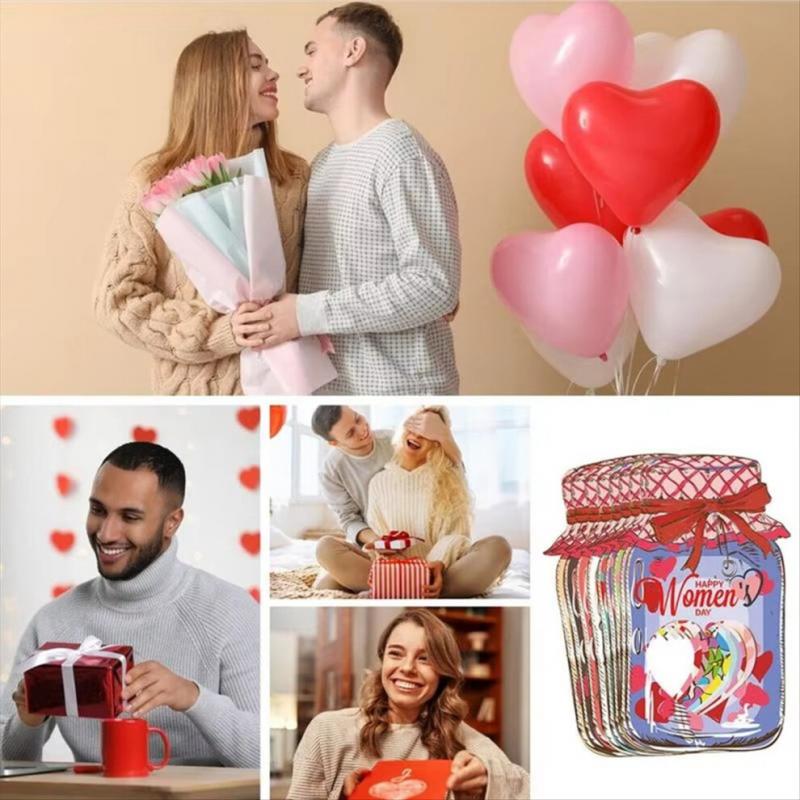 Valentines Day Candy Cards Exchange Cards Candy Jar Cards 18pcs