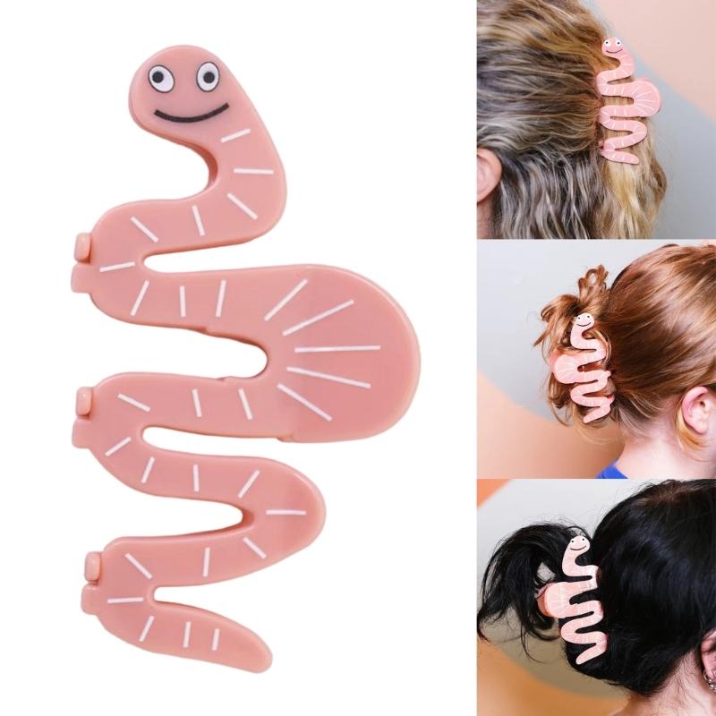 Cute Snake Claw Hair Clip For Long Hair Strong Grip Acrylic Hair Claw Fashion Hair Accessory For Women Girls Daily Use