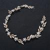 Hair Jewelry Crown Bridal Hair Vine Bride Crystal Headband Wedding Hair Accessories Pearl Leaf