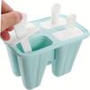 Ice Pop Mould Silicone Ice Pop Model Ice Pop Model Reusable Easy Release Ice Pop Maker (with Funnel, Brush)