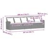 VidaXL Canapé de jardin avec coussins 5 places beige résine tressée, canapé d'extérieur, canapé de jardin 5 places, canapé 4104115