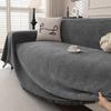 Solid Color Chenille Sofa Cover Modern Minimalist Full Coverage Slipcover Blanket