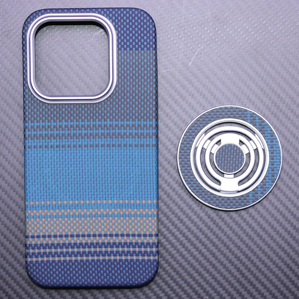 600D Real-thin Carbon Fiber Phone Case for Xiaomi 17 Case Aramid Fiber Fabric Thinhard Magnetic Balck Slim Light Red Case