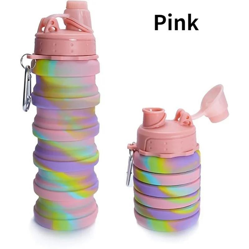 Sticle de apă pliabile pentru călătorii, reutilizabile, pliabile, pentru camping în aer liber