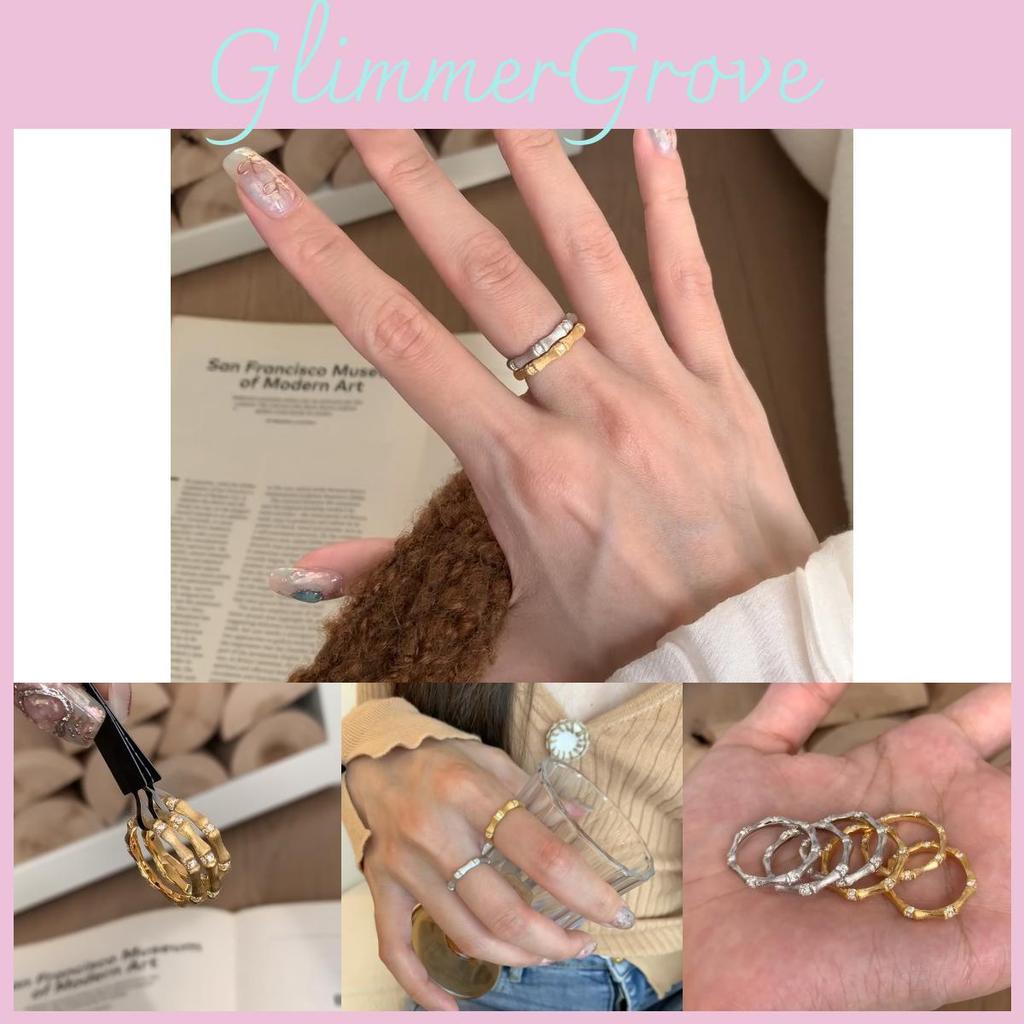 Elegant Adjustable Open Ring With Zircon Stones For Women Stylish Copper Design