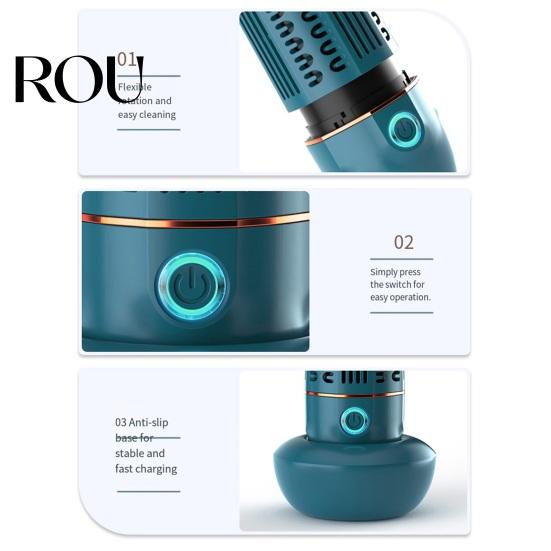 Produce Purifier for Food Capsule Fruit Vegetable Cleaner, Wireless Hydroxyl Ion Meat, Chemical Free Wash Auto 10 Min Cycle, Waterproof Smart