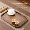Gianxi Japanese Bamboo Household Tray Rectangular Hotel Solid Wood Dinner Plate Afternoon Tea Dessert Dim Sum Plate Tea Tray