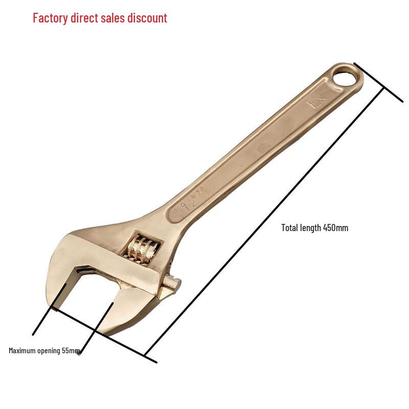Explosion-Proof Aluminum Bronze Adjustable Wrench