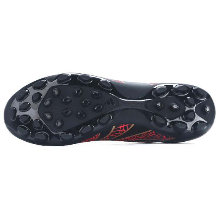 Adidas PREDATOR ELITE Anti-Slip Wear-Resistant Soccer Shoes Unisex Black Red Sneakers JR3359