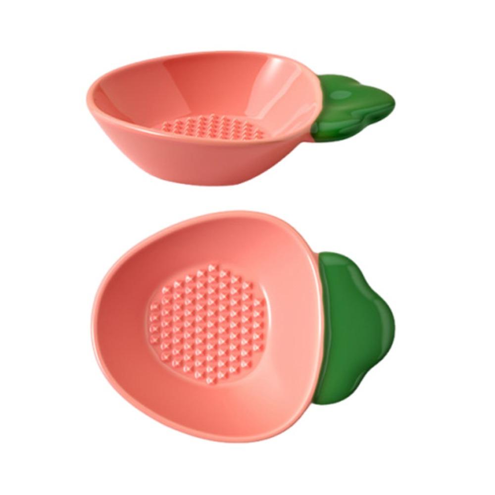 Carrot Garlic Ginger Grater Ceramic Garlic Shredding Plate Garlic Paste Grinding Tray  Restaurants розовый