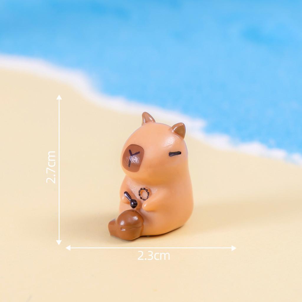 Entzückende Capybara Figur Harz Blind Box Desktop Deko Cartoon Stil
