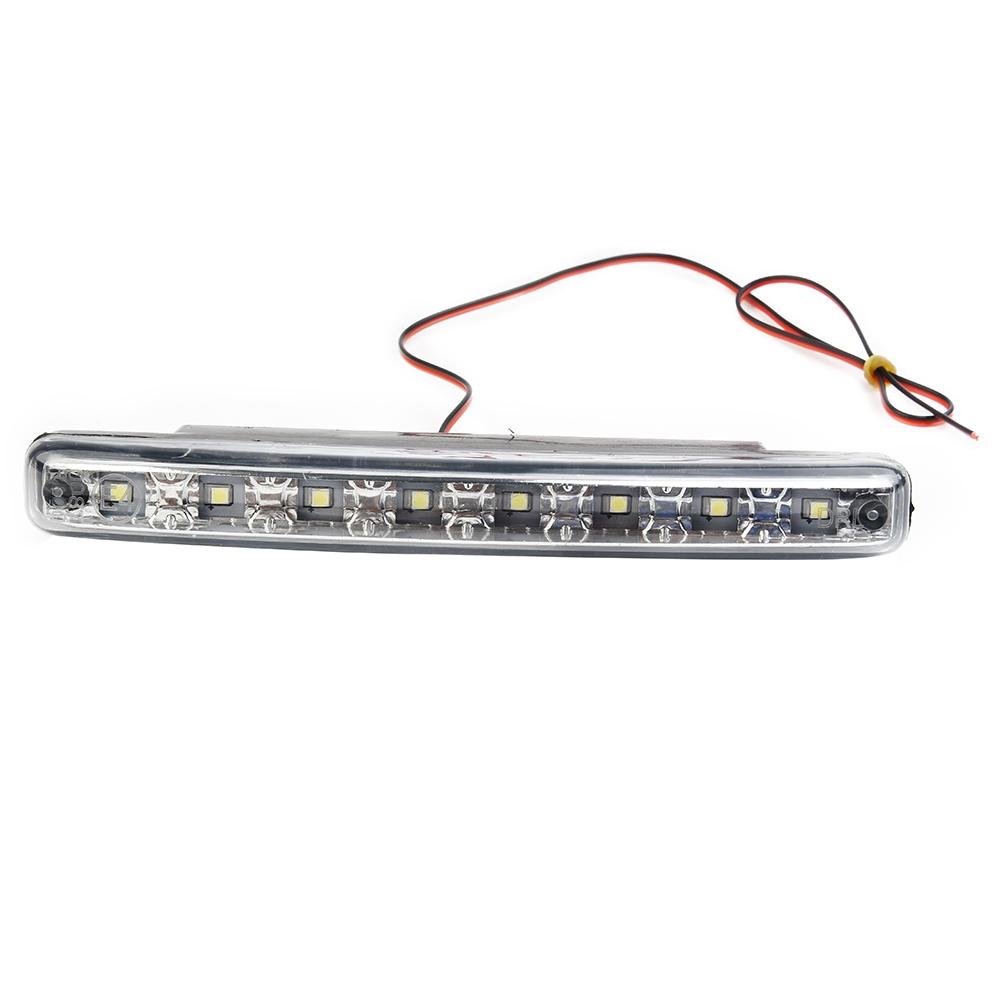 PC+Metal Car LED Lights 6000-6500K White DC 12V 155x17.8x35.6mm Daytime