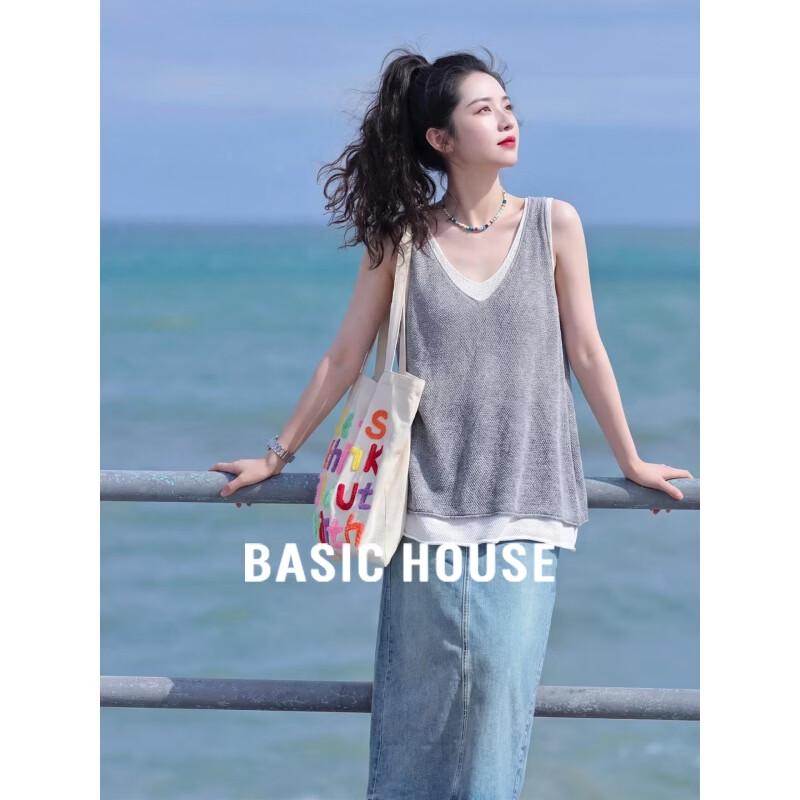 Basic House Women s Layered Tencel Camisole Top XL