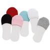 1Pair=2pcs Summer College Japanese Cotton Socks Girl Thicken  Breathable Boat Socks Invisible Half Foot Toe Cover Socks Women