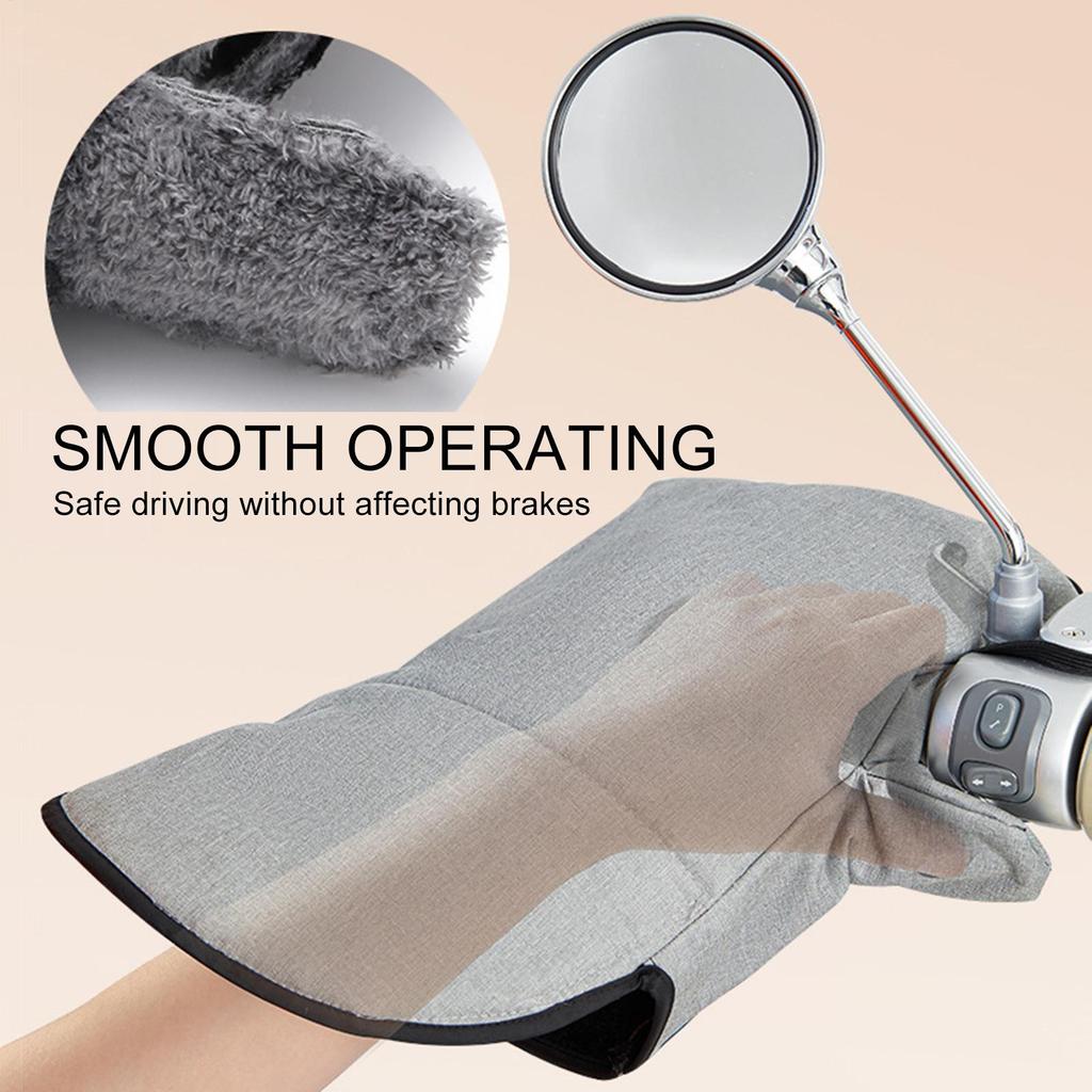 Motorcycle Handlebar Muffs Waterproof Comfortable Gloves Motorcycle Warm Gloves Hand Warmers For Women Winter Cold Weather Daily