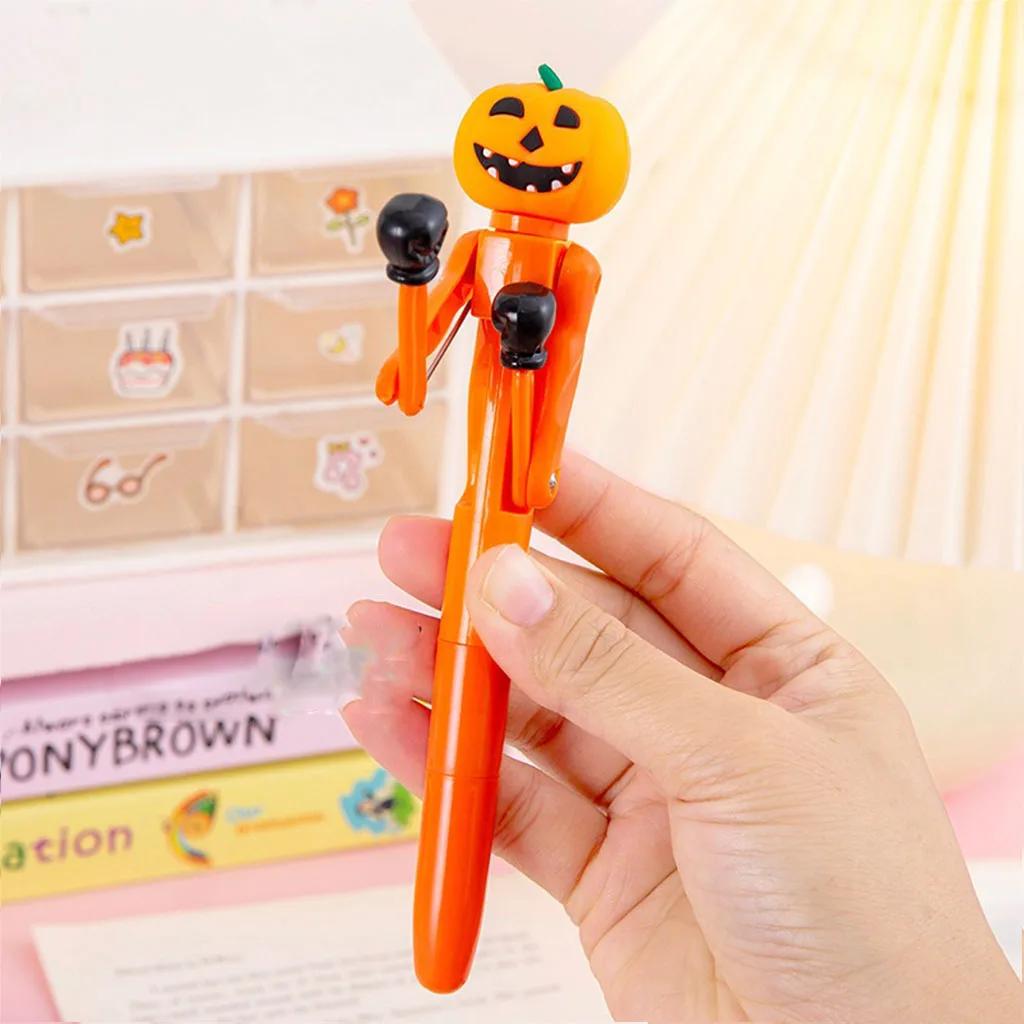Funny Boxing Pumpkin Ballpoint Pen Halloween Gifts For Kids Pumpkin Devil Xmas Santa Snowman Pen Happy Halloween Party Favors
