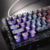 Carbon Fiber Texture Translucent Keycap for Magnetic Switch Mechanical Keyboards, Universal Compatibility with Wooting (US/CA).