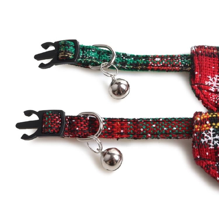 Cat Collars Puppy Suit Collar Snowflake Bow Christmas Holiday Collar Photo Props
