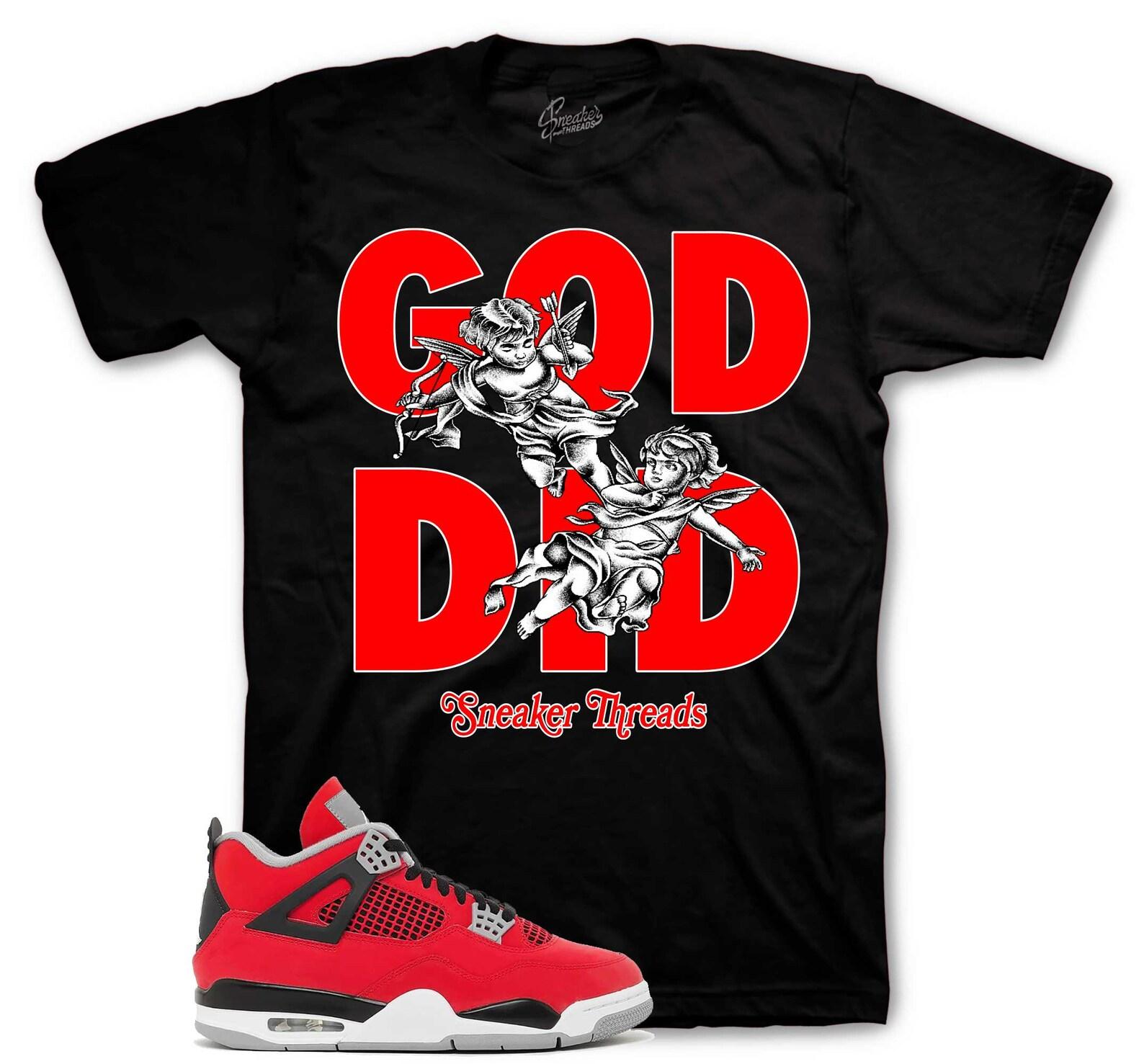 T-Shirt To Match Retro 4 Toro Bravo Sneakers - God Sneaker Tees M
