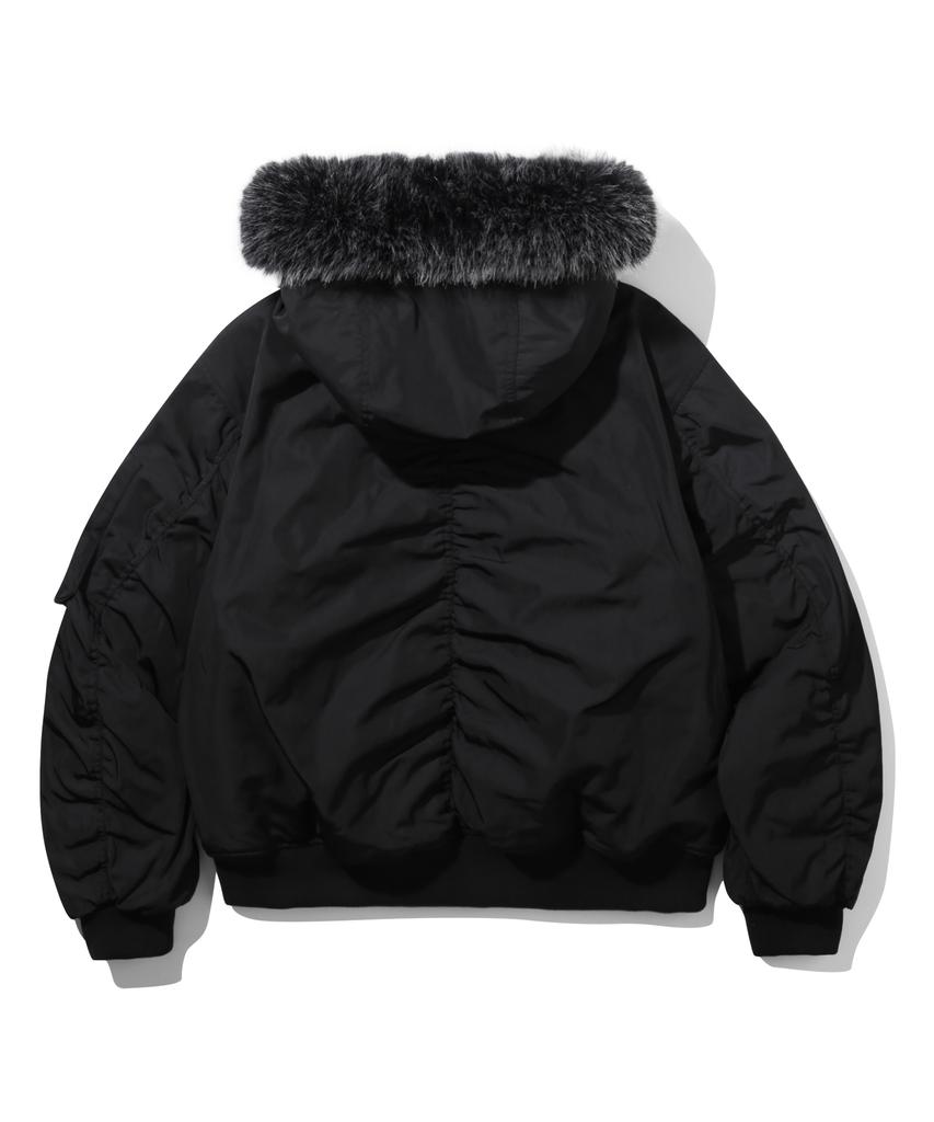 Urbanstoff Arctic Hooded Ma-1 Bomber (Black)