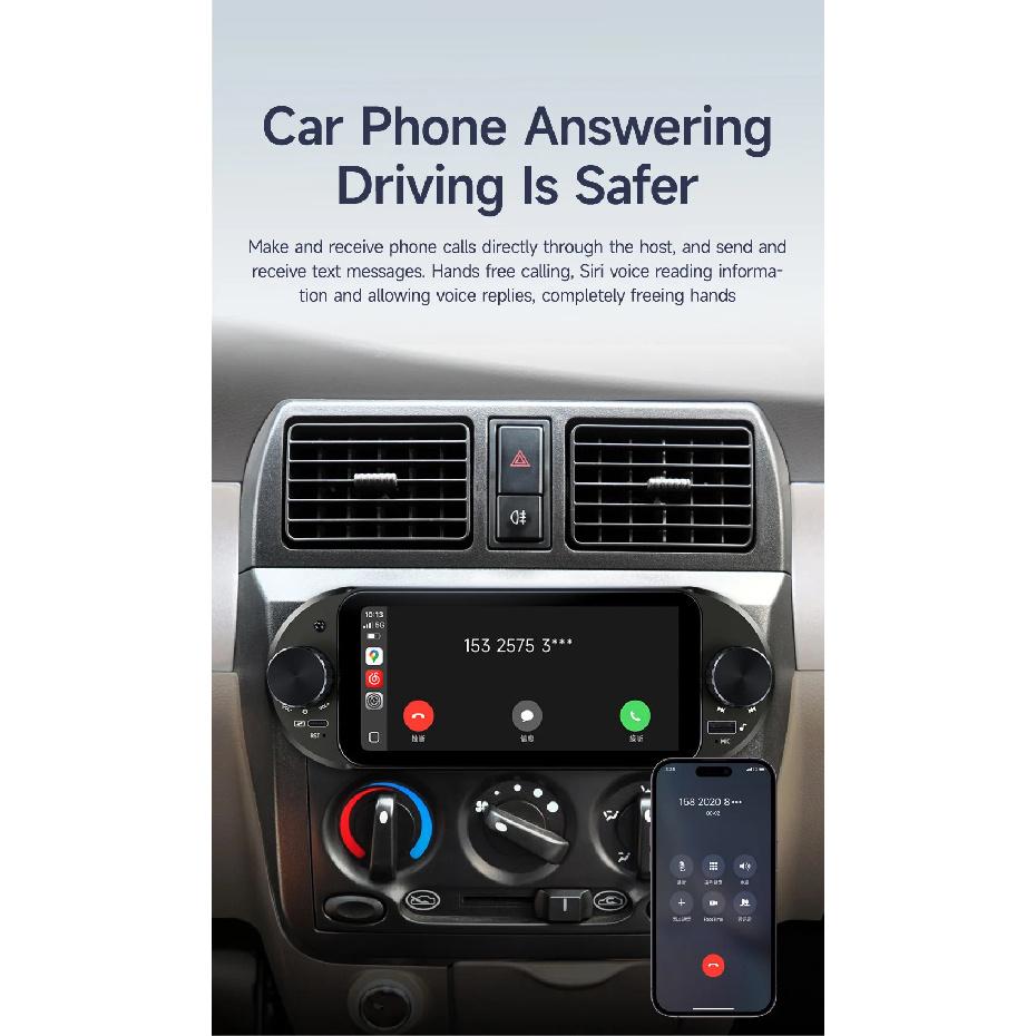 JIUYIN 1Din IPS 6 Inch Wireless Carplay Android Auto Car Radio Multimedia Video MP5 Player Touch Screen Universal Audio Stereo