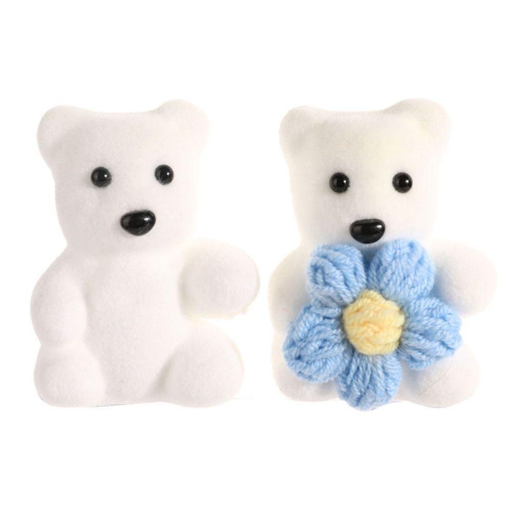10pcs/bag Foam Bear Mini Bear Flower Bouquet Plush Doll Cartoon Bouquet Doll  Girl Birthday Gift