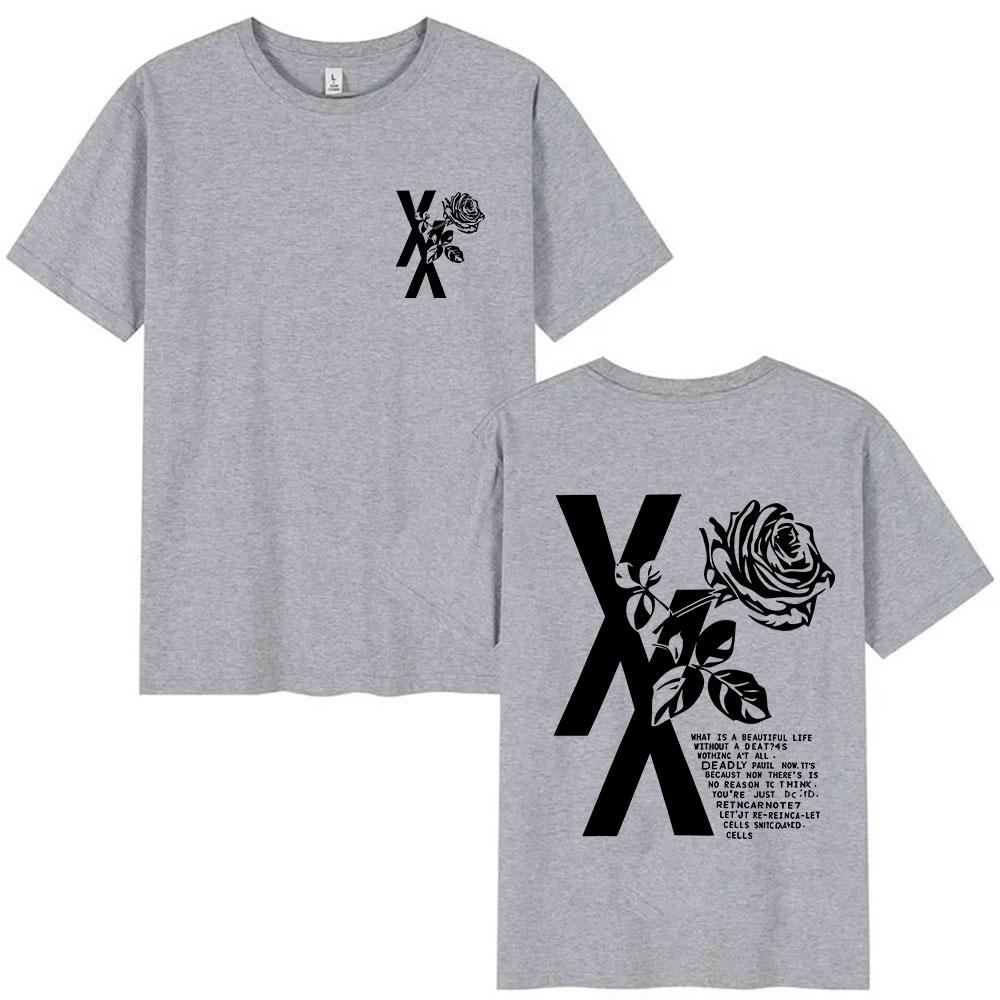 Rapper Mgk Lost Tour 2025 Verano 100% Algodón Camiseta Estampada Hombres Mujeres Moda Casual Manga Corta Hip Hop Oversized Y2k