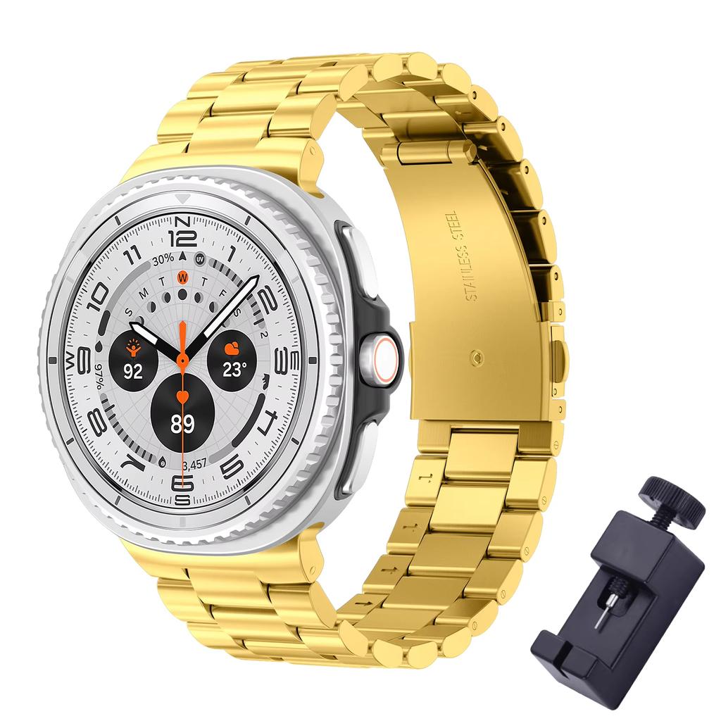 Stainless Steel Band For Samsung Galaxy watch 8 classic 46mm 44mm 40mm Metal belt Link Bracelet correa Galaxy watch 8 Straps