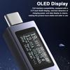 Type-C Cellphone Charging Tester PD Direct Current Voltmeter Power Meter Aluminum Alloy Housing Support 4-30V Voltage 0-12A Current Support Fastchargi