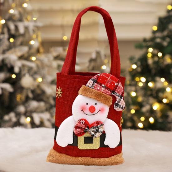 Christmas Handbag Cartoon Santa Claus Snowman Elk Gift Bag Large Capacity Great Load Bearing Merry Christmas Decor Children