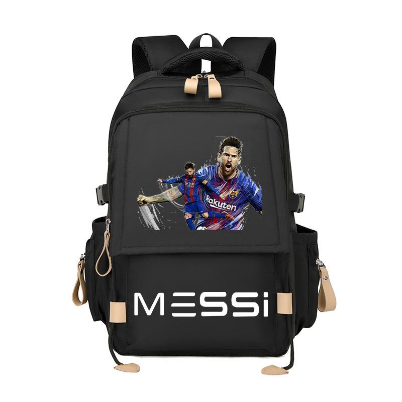 Messi Argentina Schoolbag Large Capacity Junior High School Students Boys And Girls Primary School Backpack Travel Bag Football Backpack