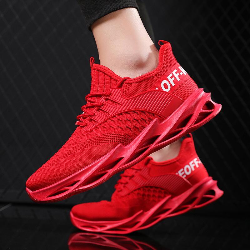 Frühling neue Klinge Sohle Herren Sportschuhe Fliegenstrick Mesh atmungsaktiv lässige Herrenschuhe