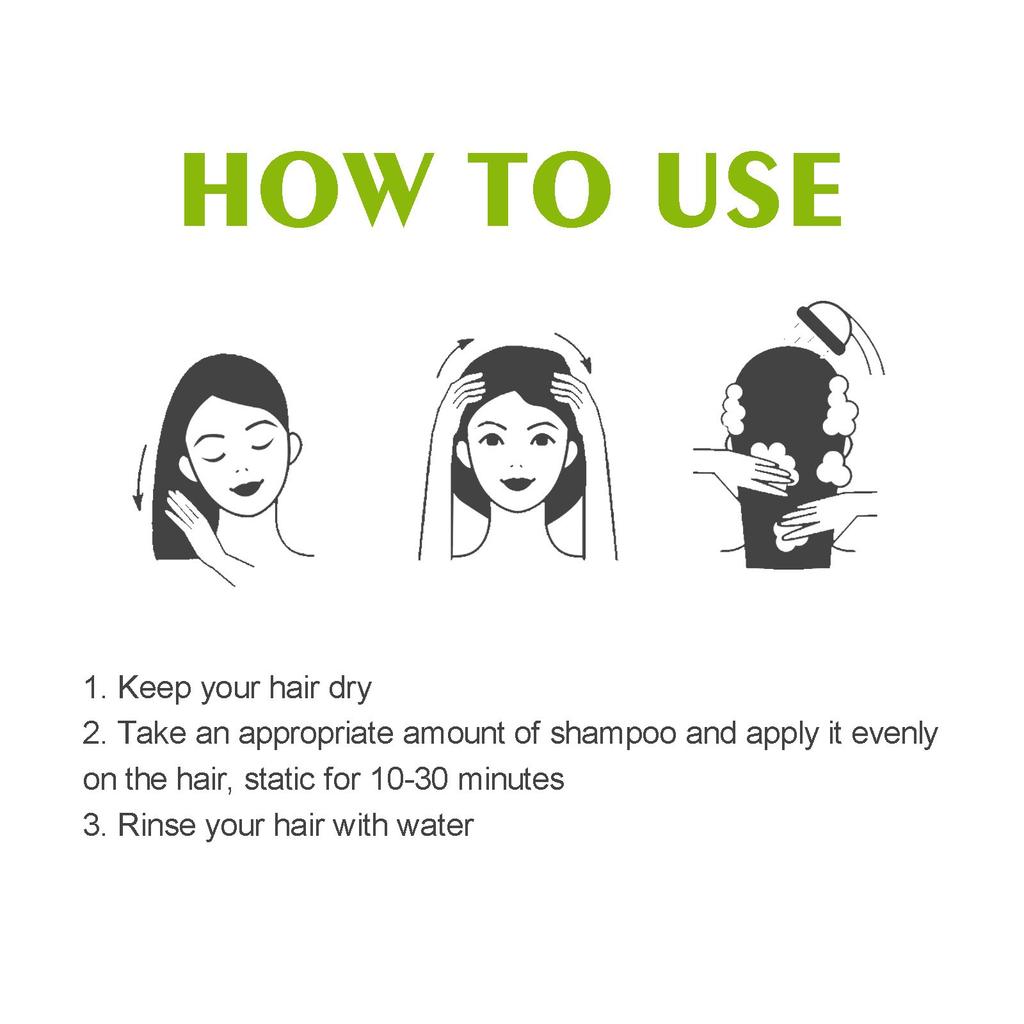 Haarshampoo mit pflanzlichen Inhaltsstoffen, Haarfärbeshampoo für graue Haare von Frauen und Männern, 100 ml