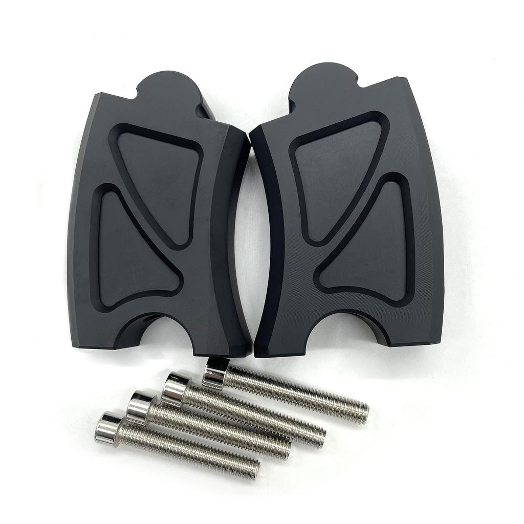 Motokano Rebel 250 500 Applicable CNC Aluminum Handlebar Riser 8.5cm Up Near 2.5cm (Black)