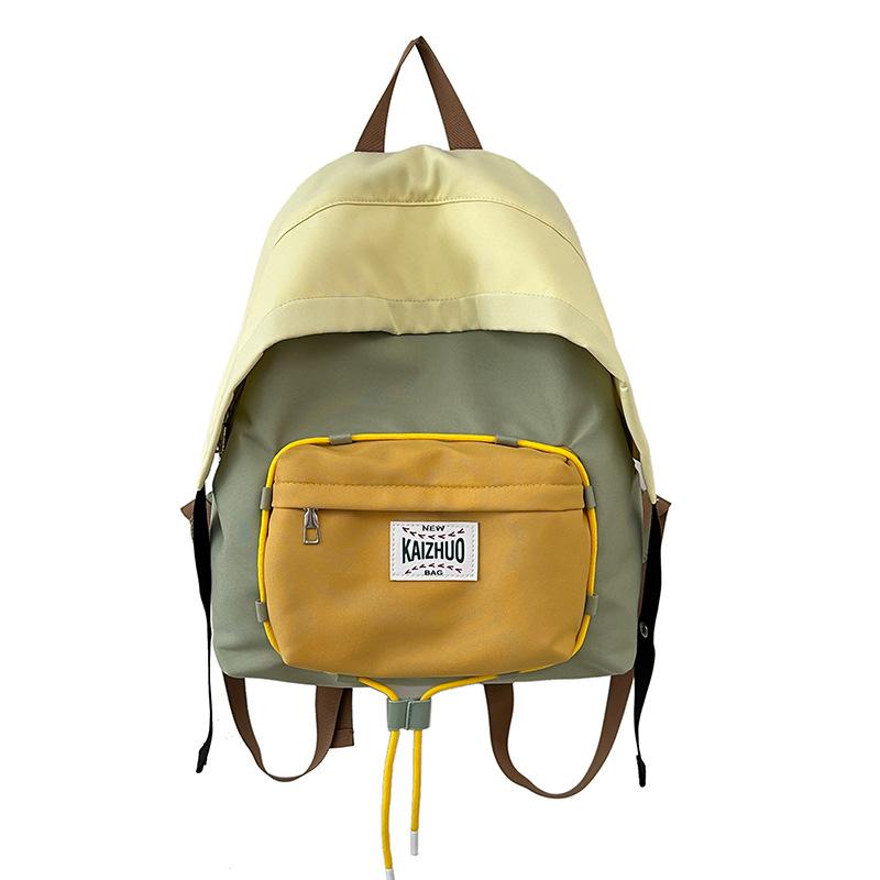 

Contrast Color Dopamine Backpack Small Fresh and Cute Large Capacity High School Students Junior High School Girls Schoolbag Large Capacity Backpack