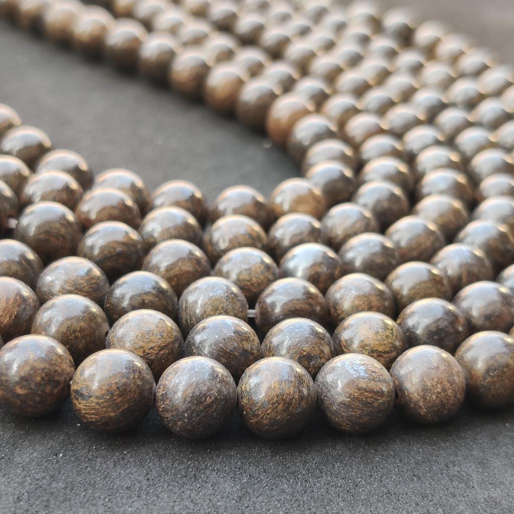 Natural Bronzite Round Beads, Healing Gemstone Loose Beads, DIY Jewelry Making for Bracelet Necklace, 6mm 8mm 10mm Size Beads, 14-15 Inch Beads.