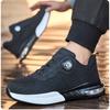 Men's Steel Toe Safety Shoes Anti Smash & Anti Puncture Lightweight Work Fashionable And Durable Buttoned Safety Shoes Boots
