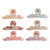 Hair Claw Large Wave Design Back Head Hair Clip Anti-slip Teeth Strong Grip Shark Hair Clip Versatile Hair Accessory