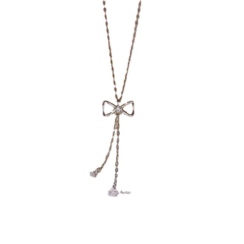 2024 Korean Style Luxury Bow Necklace: Cute & Sweet High-End Choker