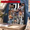 Juventus 5D Diamond Painting Round Diamond Rhinestones Mosaic Diamond Embroidery Wall Paintings Rhinestones Gift Frameless