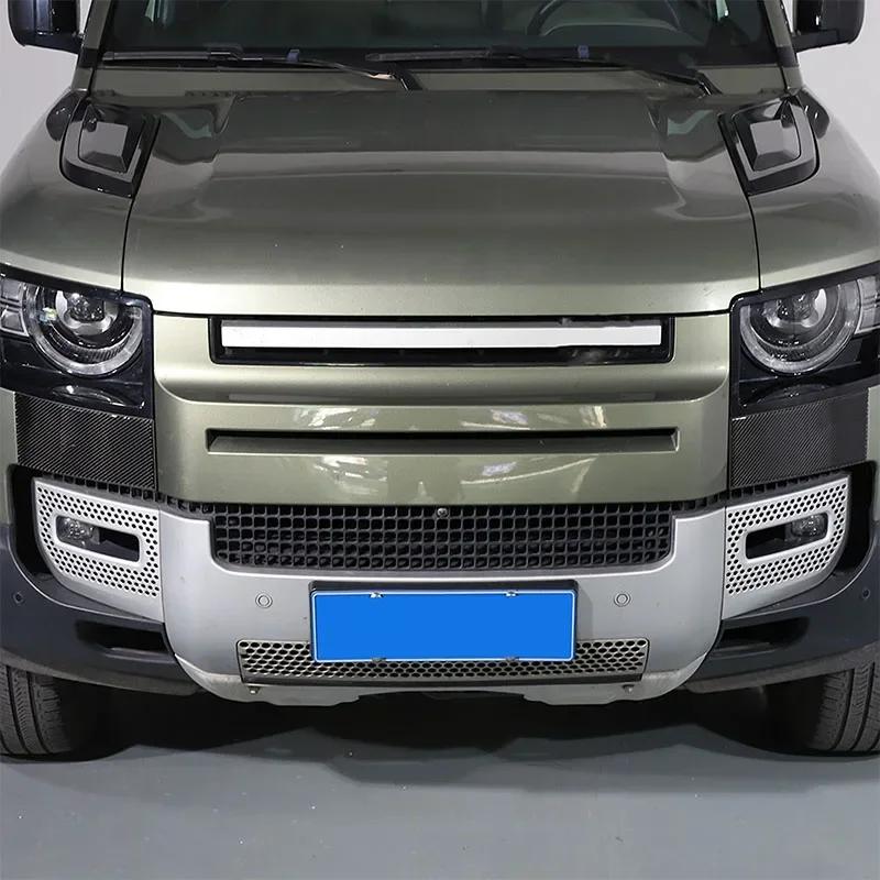 Für Land Rover Defender 90 110 130 2020-2025 Weiche Kohlefaser Auto Scheinwerfer Seitenabdeckung Zierleiste Aufkleber Auto Zubehör