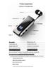 Bluetooth Wired Headset with Ultra-Long Battery, Single Ear, In-Ear Design, Vibration Alert, and Retractable for Business Calls.