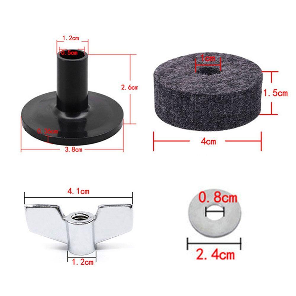 Percussion Instrument Parts Long Cymbal Sleeves Cymbal Felts Cymbal Sleeves with Flange Base