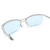 Sunglasses for Men and Bad Tough Light Colored UV Silver Matte X Blue Women, Fashionable, Boy, Look, Lenses, Protection, Lt.