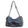 Retro Casual Denim Bag Women's 2026 New High-end Chain Shoulder Bag Large-capacity Commuter Tote Bag